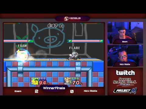VS Weekly 5/28/14 - Winners Finals - Esam (Samus/Pikachu) vs Nick Riddle (Link) - Project M