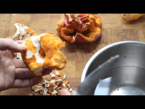 Cleaning lobster mushrooms and saving the trim