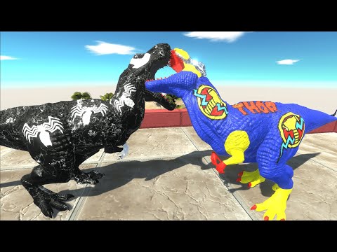 THOR T REX ISLAND DEATH RUN - Animal Revolt Battle Simulator
