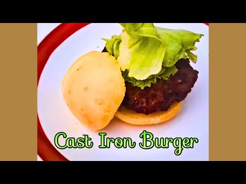 CAST IRON BURGER MASTERPIECE 🔥🍔 (HOMEMADE BRIOCHE BUNS!)