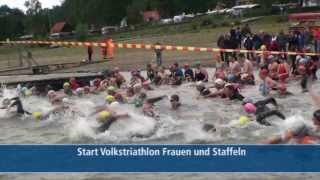 preview picture of video 'Die Starts beim Möhnesee-Triathlon'