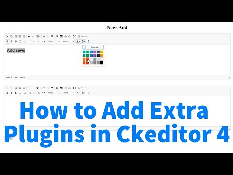 How to Add Extra Plugins in CKEditor 4
