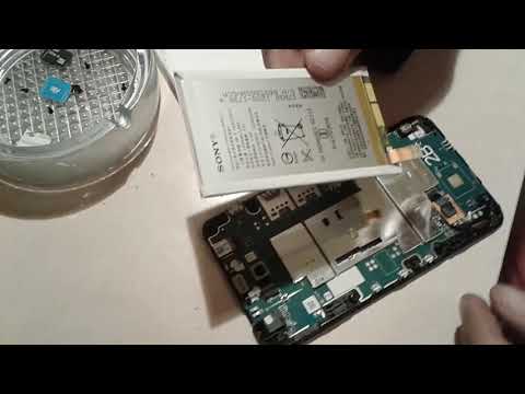 sony xperia E4 battery removed