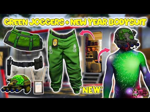 NEW! Green Joggers With New Year Bodysuit In GTA 5 Online 1.72! Modded Outfits GTA Clothing Glitches