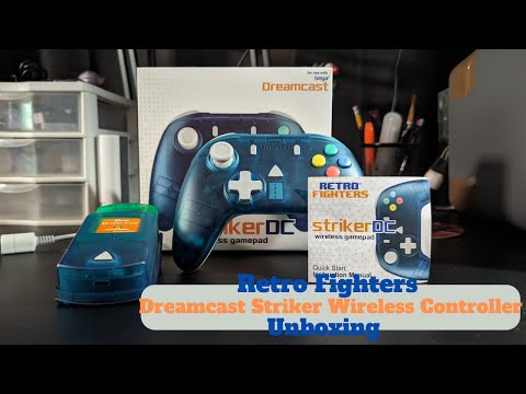 Retro Fighters Dreamcast Striker Wireless Gamepad Unboxing