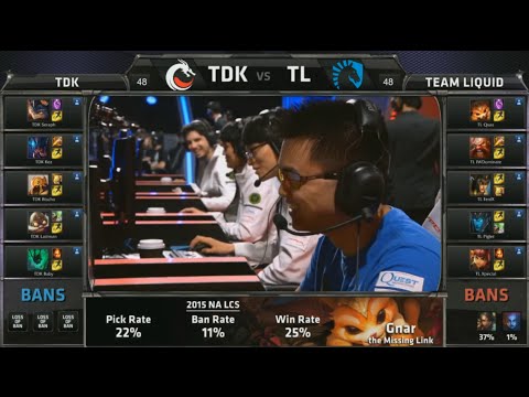 TDK vs TL Game 1 Highlights (NA LCS Summer 2015)