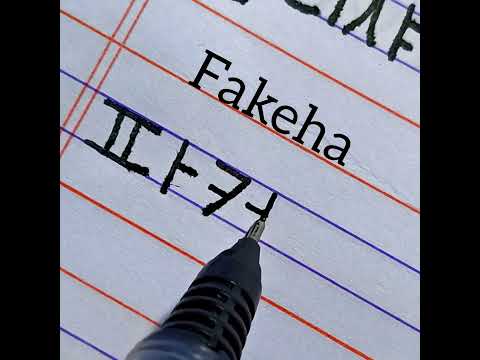 how to write Fakeha in Korean Handwriting | Korean Handwriting