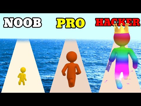 NOOB vs PRO vs HACKER in Giant Rush!