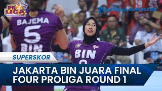 Mega Ngamuk, Jakarta Bin Juarai Final Four Proliga Putri 2024 Round 1: Bungkam Popsivo Polwan 3 Set