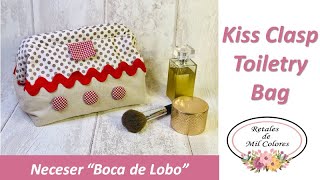 Neceser Boca de Lobo Cierre Tubular. Moldes o Patrones Gratis 074.