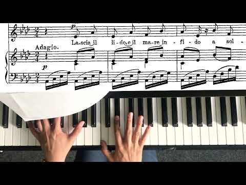Nicola Vaccai - Piano Accompaniment -  Lesson 2 - Lascia il lido - A flat major