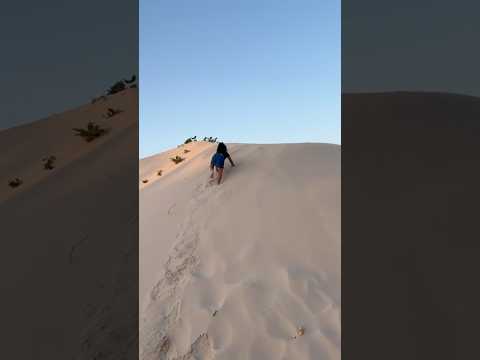 Dominique Fofinha subindo e descendo as dunas em Raposa no Maranhão. #crianças #praia #diversão