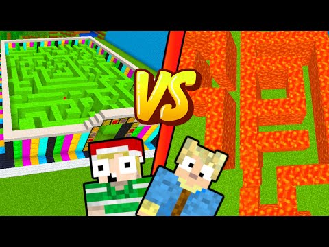 MIKKEL vs EMIL // Hvem kan bygge den Farligste LABYRINT I Minecraft?!