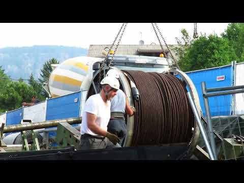 Seilbahn Burgstall-Vöran DEU – Wie eine Seilbahn gebaut wird – 4K