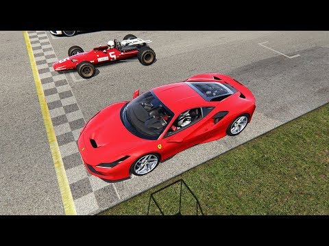 Ferrari F8 Tributo vs Ferrari F1 1967 - Old Monza