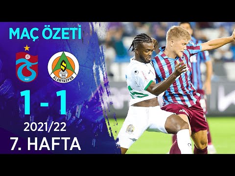 Trabzonspor 1-1 Aytemiz Alanyaspor MAÇ ÖZETİ | 7. Hafta - 2021/22