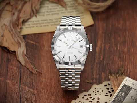 Baltany S4102 | 36mm Engine Turned Bezel Linen Dial Retro Watch