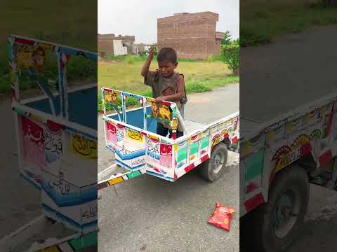mini tractor trolley wala sy prank #shorts