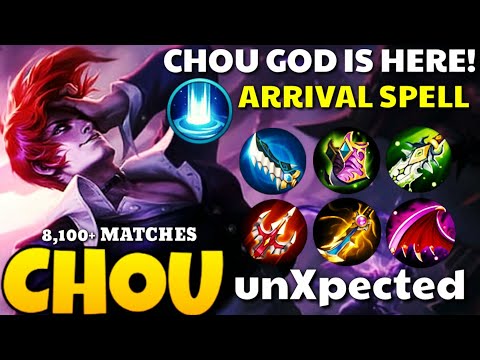 8,100+ Matches Chou!! - unXpected Chou Gameplay - Top Global Chou Gameplay - Mobile Legends