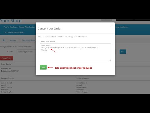 Cancel Order By Customer - OpencartTools