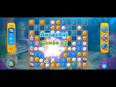 Fishdom Easy Level 9899 (with full horseshoe boosters and double bombs) @choraelmin