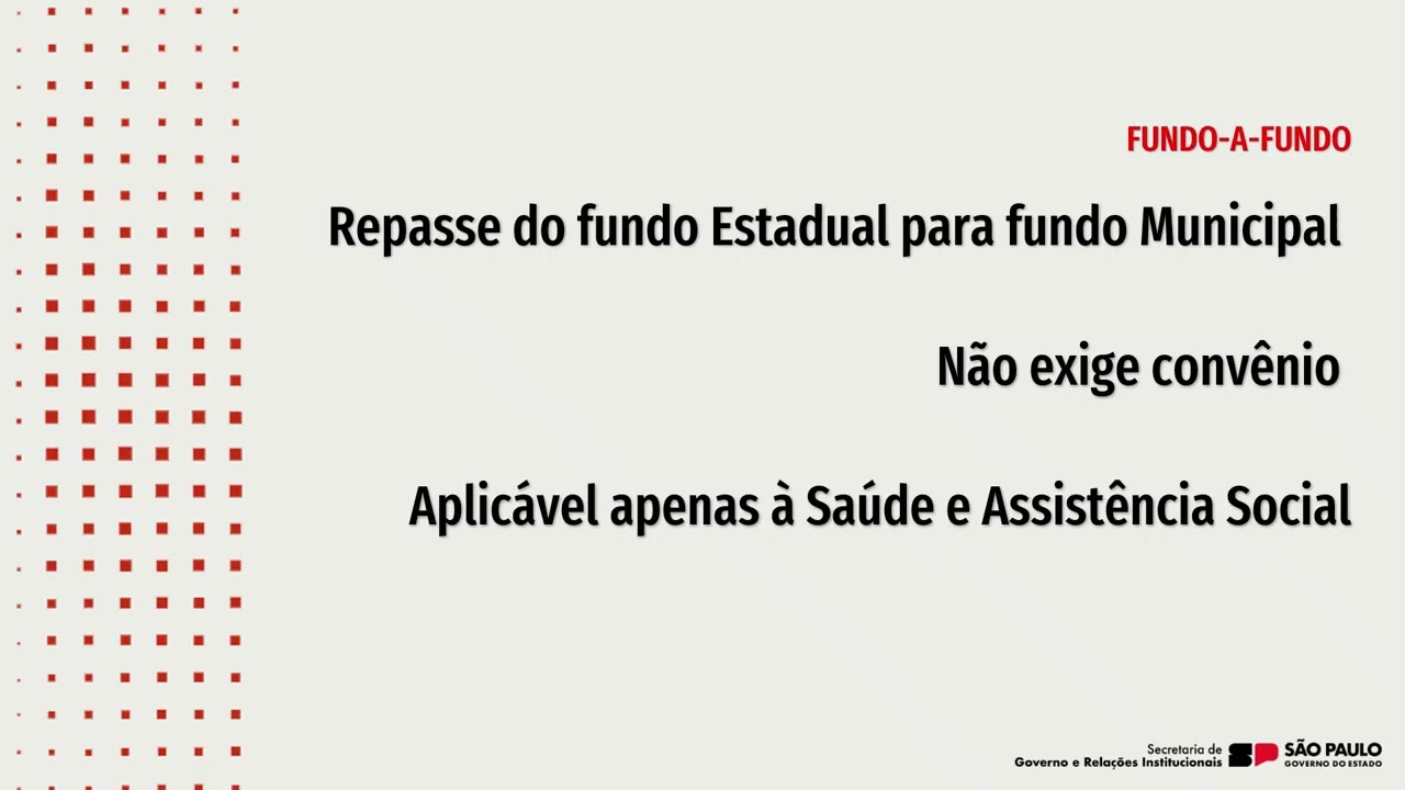 Emendas Impositivas 2026 - Fundamentos Essenciais 3. Modalidades de Repasse de Recursos