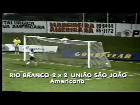 Rio Branco 2 x 2 União São João - Paulista A-1 1995