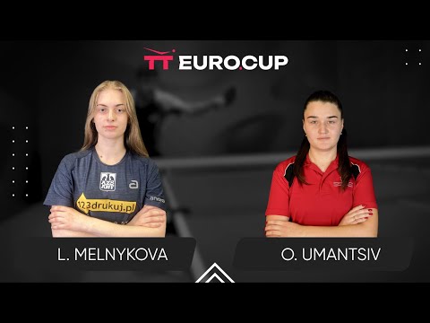07:00 Liliia Melnykova - Olha Umantsiv 15.06.2025 TT Euro.Cup Women Ukraine Master. TABLE 3