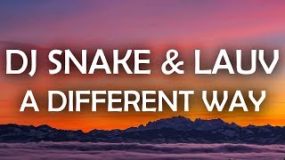 DJ Snake, Lauv - A Different Way (Lyrics / Lyric Video)