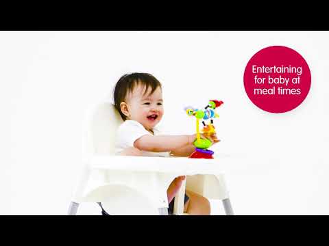 PLAYGRO besisukantis žaislas maitinimo kėdutei, 0182212 video