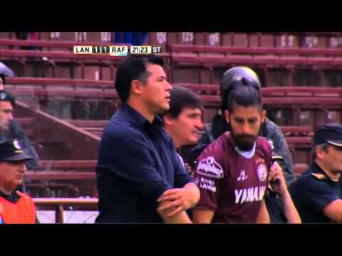 Gol de Martínez. Lanús 1 - Rafaela 1. Fecha 11. Primera División 2016