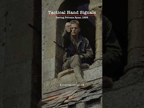 Tactical Hand Signals: The Silent Language of War 🎬- Saving Private Ryan (1998) #shorts #movie  #ww2