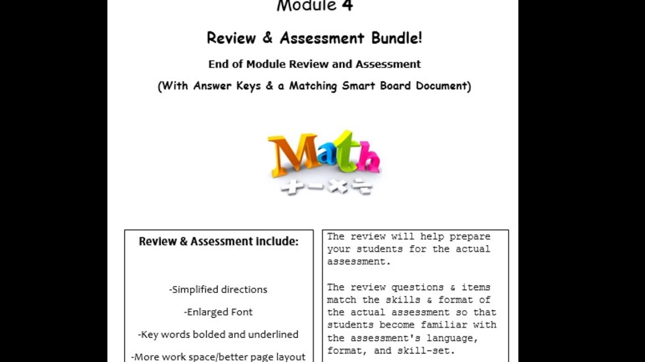 Grade 2 Math Module 4 Review and Assessment Bundle