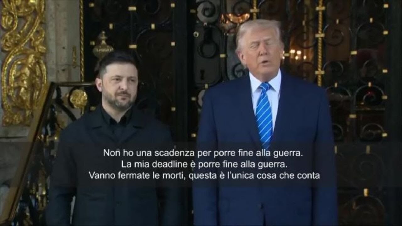 Trump riceve Zelensky a Mar-a-Lago: Non ci sono scadenze per colloqui, solo porre fine a guerra