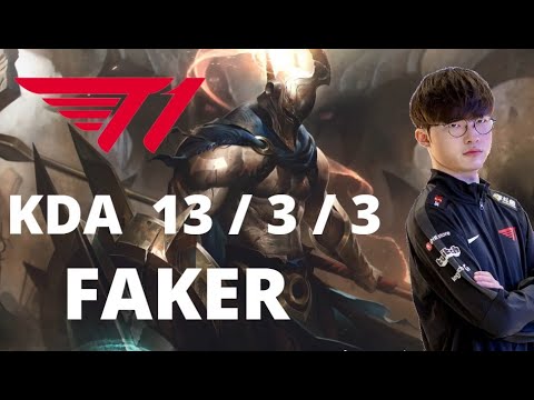 T1 Faker PANTHEON vs Akali - MidLane Matchup