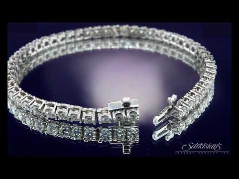 Solitaire Link Diamond Tennis Bracelet Ranging from 090  400 Carat