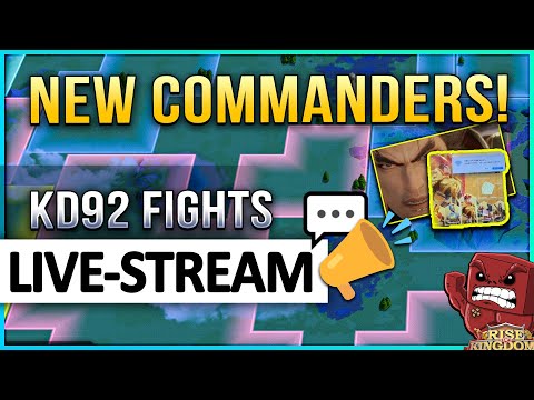Livestream: New Commanders Lu-Bu & Diao-Chan | KVK-Cam KD92 chat & talk - Rise of Kingdoms