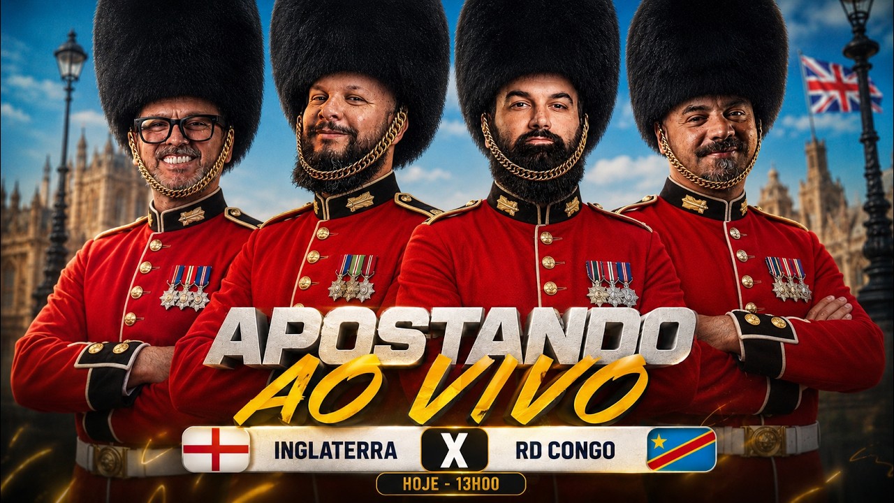 AO VIVO | INGLATERRA X CONGO | Análise e Palpites Copa 26 - APOSTANDO AO VIVO - 01/07/26