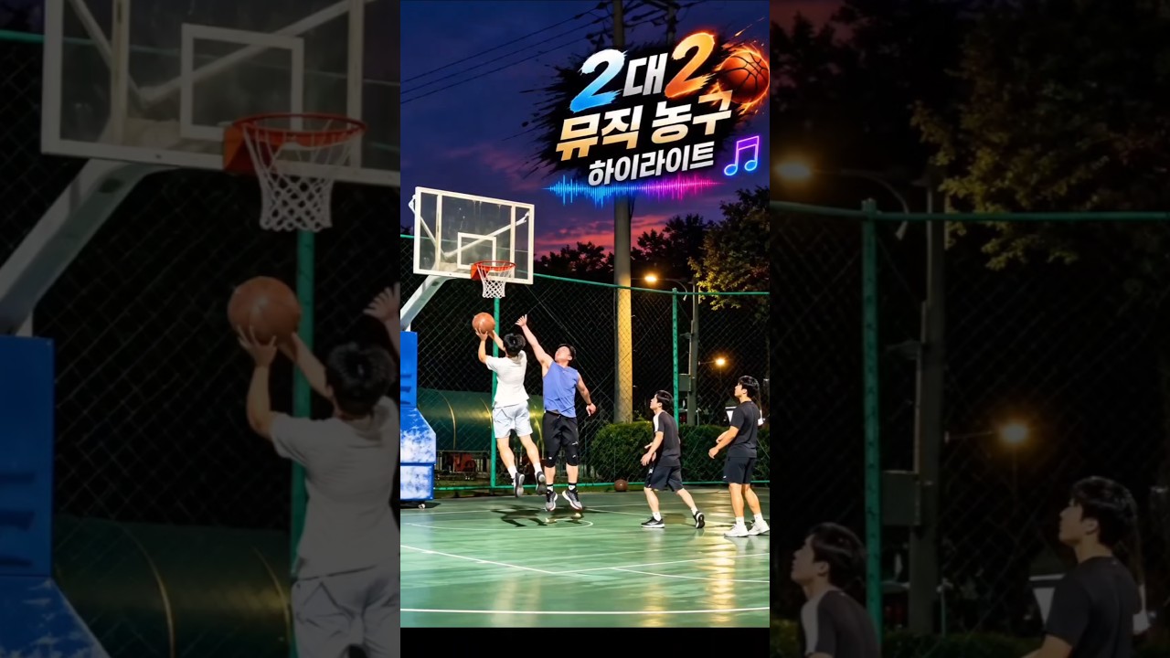 2대2 뮤직 농구 하이라이트 #basketball #shots #60살드리블농구 #농구연습