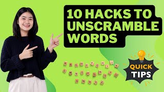 How to Unscramble Words  10 Tip & Tricks - Explained with Examples.!