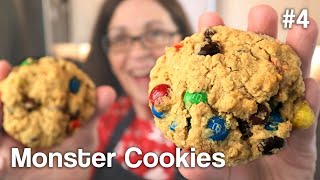 Monster Cookies Recipe | Soft, Thick & Chewy Peanut Butter Oatmeal Cookies