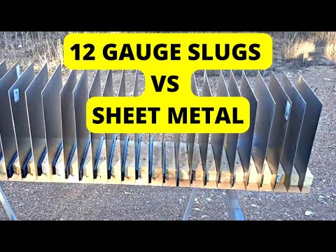 12 Gauge Slugs vs Sheet Metal - Brenneke Special Forces & Winchester Super-X