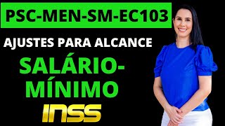 Pendência no CNIS PSC MEN SM EC103 Como fazer os ajustes para alcance do salário mínimo da EC 103 20