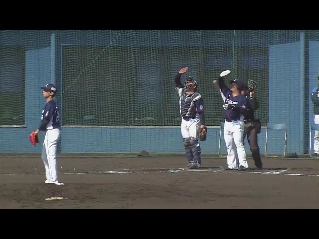 【ライオンズ春季キャンプ】ライオンズ・山川 シート打撃で逆方向への一発!! 2020/2/9