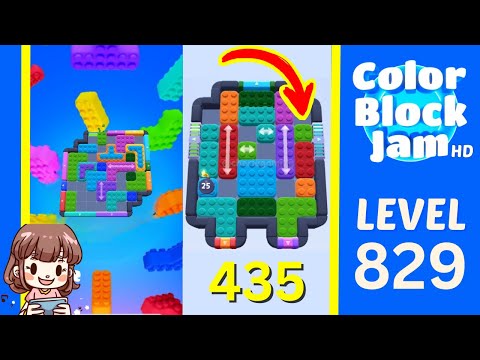 Color Block Jam Level 435 (829) Solution Walkthrough