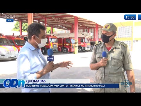 Bombeiros trabalham para conter inceÌ‚ndios no interior do PiauiÌ 21 09 2021