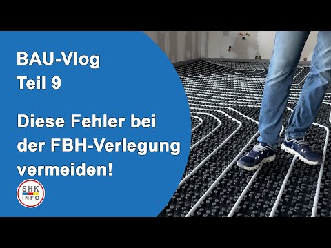 It's getting warm here! Installation of underfloor heating in a new building