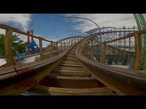 On-ride point of view of New Mexico Rattler