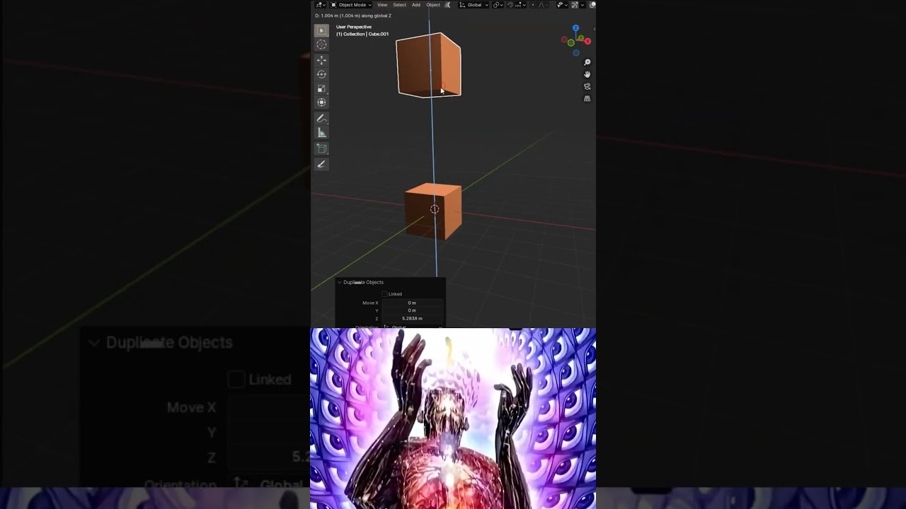 Noob vs Pro Artist: Bridge Faces in Blender🤯