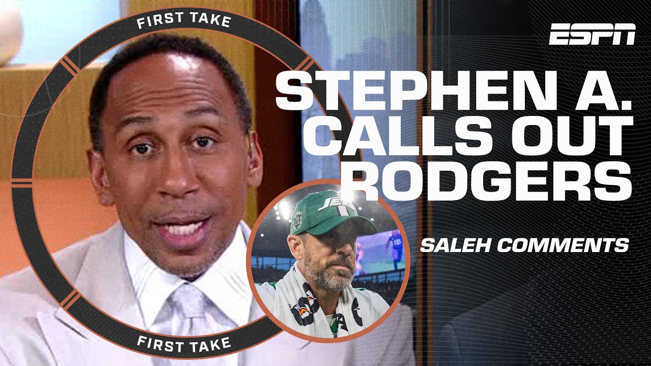 'DON'T ACT OBLIVIOUS!' - Stephen A. CALLS OUT Aaron Rodgers on Robert Saleh comments | First Take